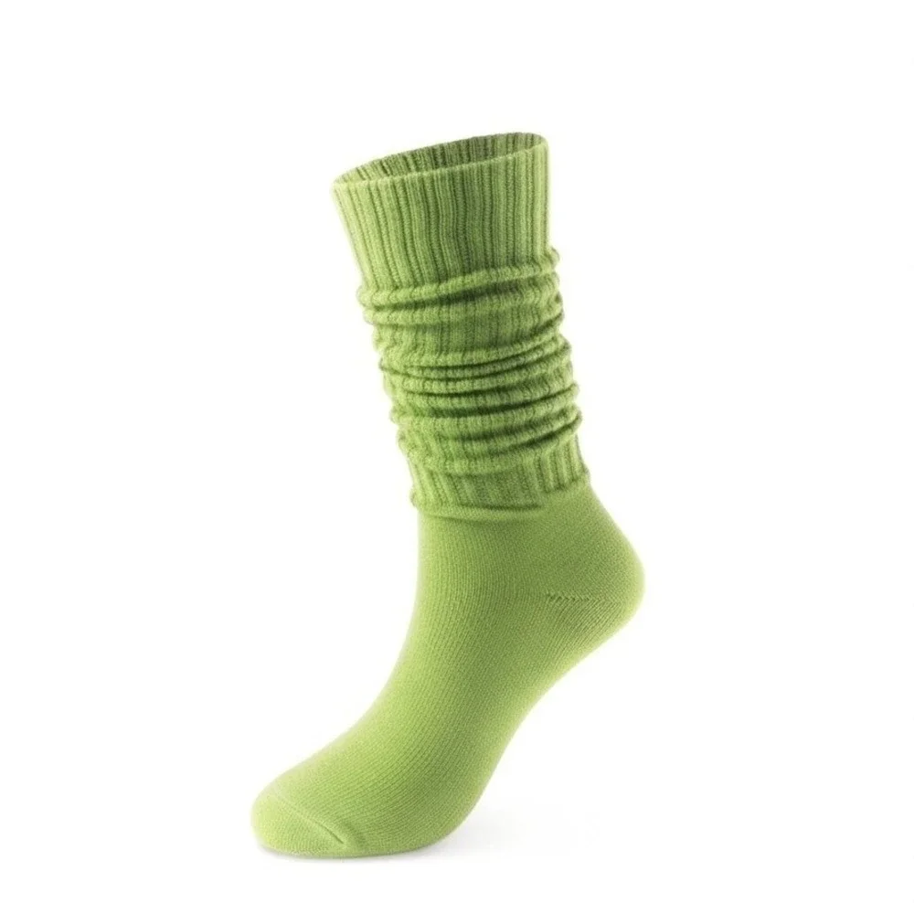 Vibrant High-Calf Slouchy Soft Casual Womens Socks 5.5-8.5 Thick Athletic 6 Pack